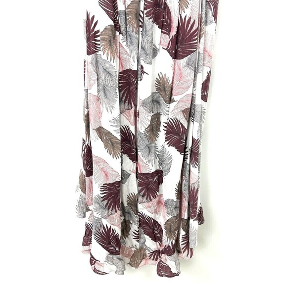 Promesa Women Sz S High Low Off Shoulder Floral Maxi Dress Open Back Smocked U4 - Picture 7 of 12